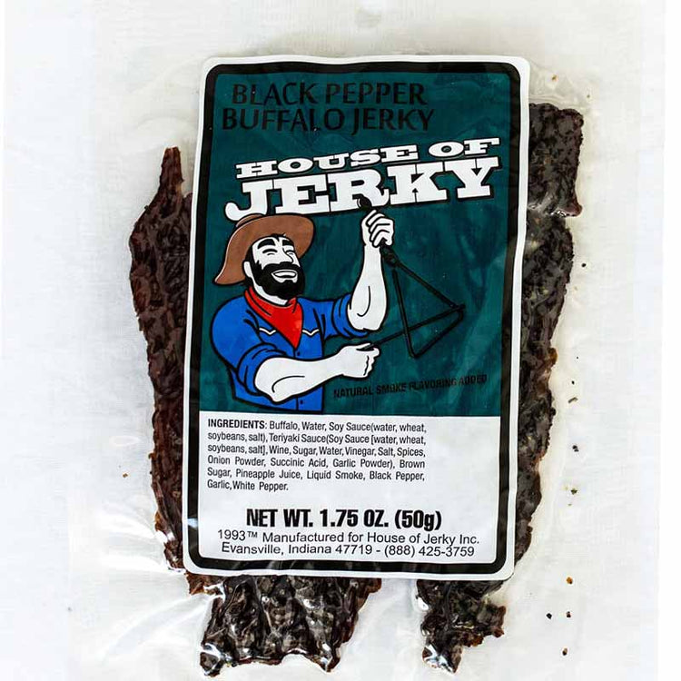 Buffalo Jerky, Black Pepper bag