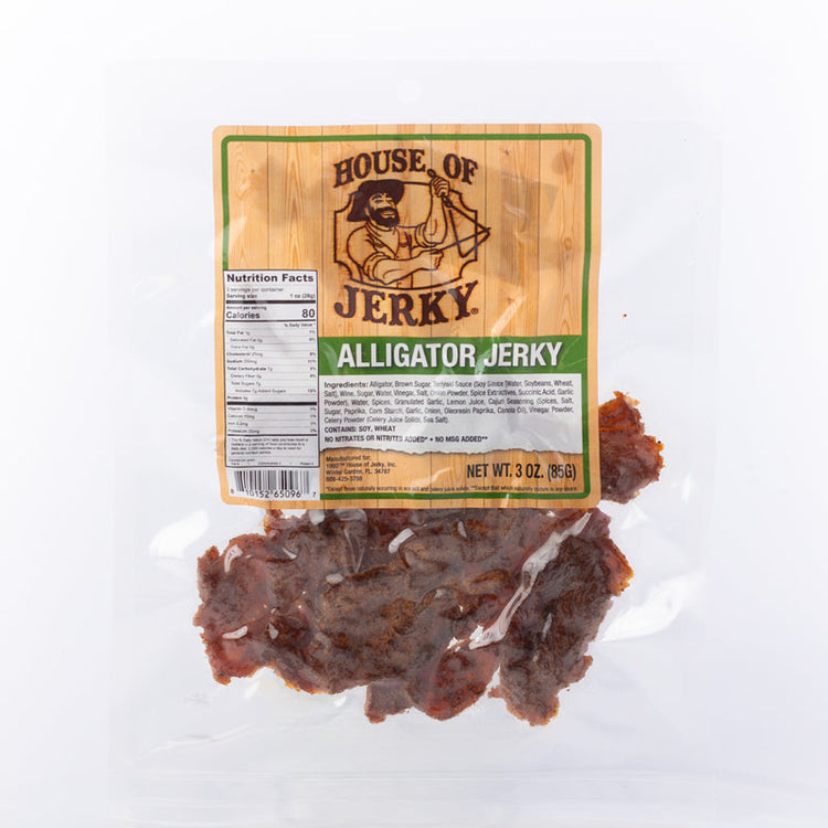 Alligator Jerky bag