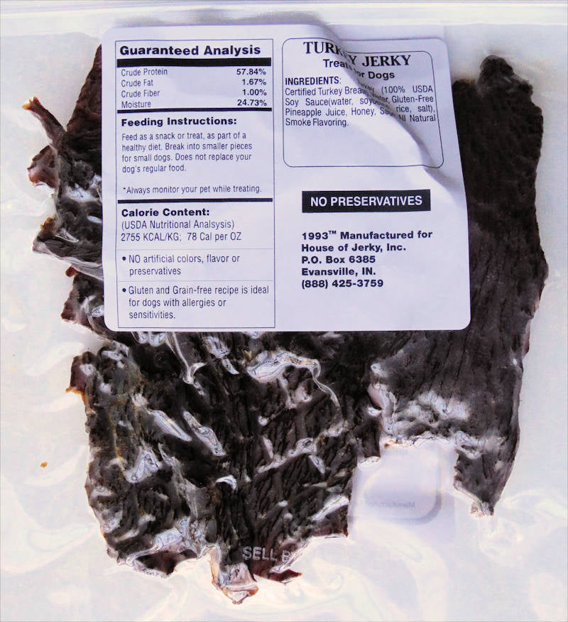 Jerky for Dogs, Turkey bag