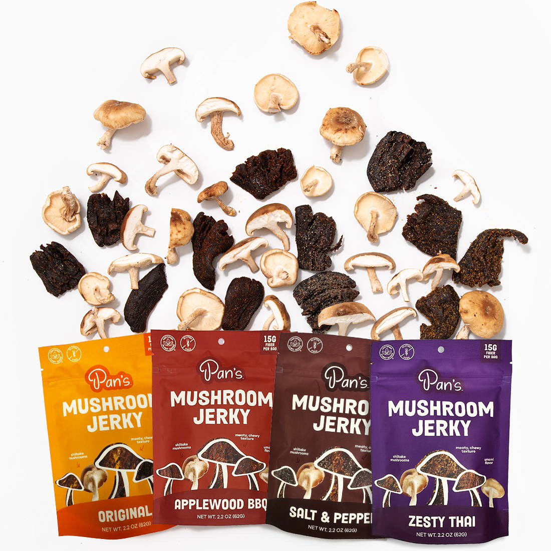 Pans mushroom jerky
